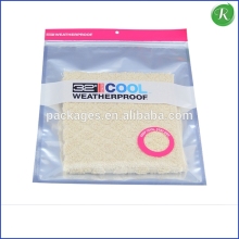 eva zipper hook bag printing/eva hook bag sunglass bag/plastic hanging hook bag