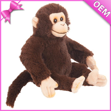 oem stuffed animal monkey plush toy,plush monkey brown,plush monkey long arms