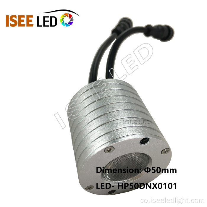 Luce Dmx 3W PIXEL LED alimentatu