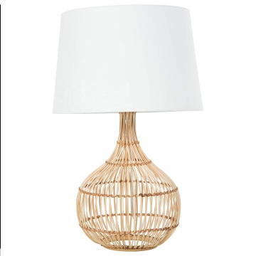 Modern Factory Price Jute Fabric Rattan Table Lamp for Home and Hotel Chandeliers