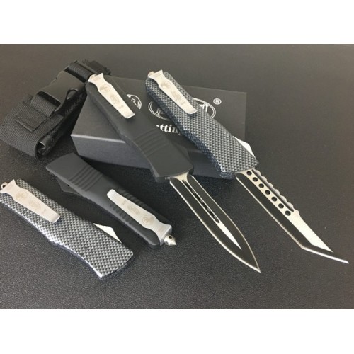 Černý automatický nůž Microtech Outdoor