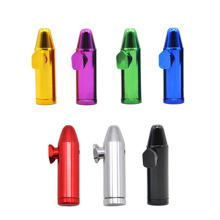 Spot hot sale 52mm pointed shape metal portable snuff bottle