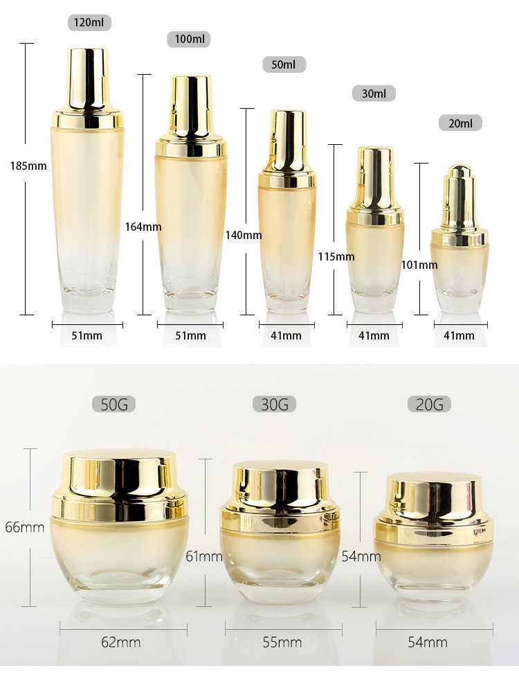 Small black bottle cosmetics bottle set (1)