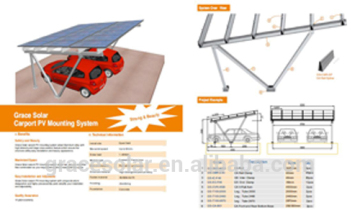 solar pv carport mounting system, carport construction, Solar Car Shelter