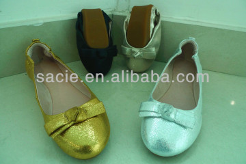 Lady Metal Bling Shining Roll Up/Rolling Shoes