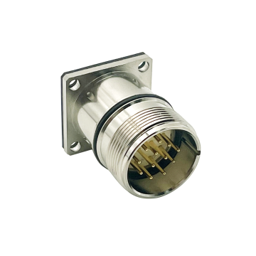 Field Wireable Round M23 Male Flange Installation Connector