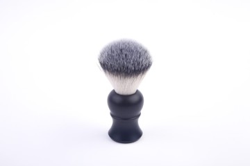 Black synthetic shaving brush