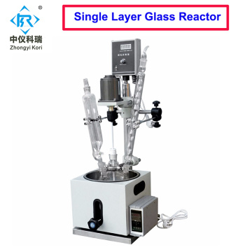 Bioréacteur de conception de réacteur en verre d&#39;extraction par distillation