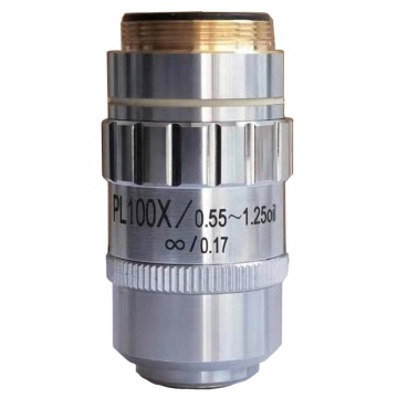 100X Infinity-Corrected Microscope Plan Achromatic Objective with Iris: High-Quality Microscopic Imaging Tool