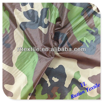 Army printed 210D PVC rainwear water proof fabric