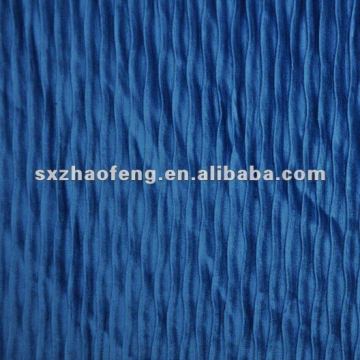 cotton/viscose slub pleated velveteen fabric for curtain fabric