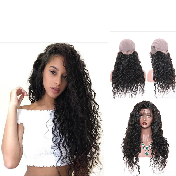 Malaysian Lace Frontal Human Hair Wig Deep Curly Wave Human Hair Wigs for Black Women Mink Brazilian Remy Free Shipping hair