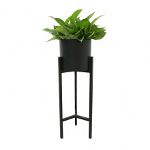 Flower Shop Display Rack Black Tall Planter Shelf