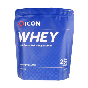 High Barrier Aluminium Ziplock Whey Protein Pulverposer