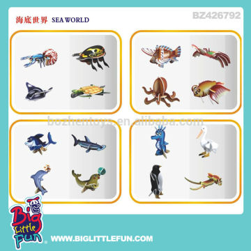 3d puzzle diy toy sea animals