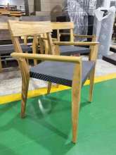 FF&E custom hotel outdoor solid teak chair