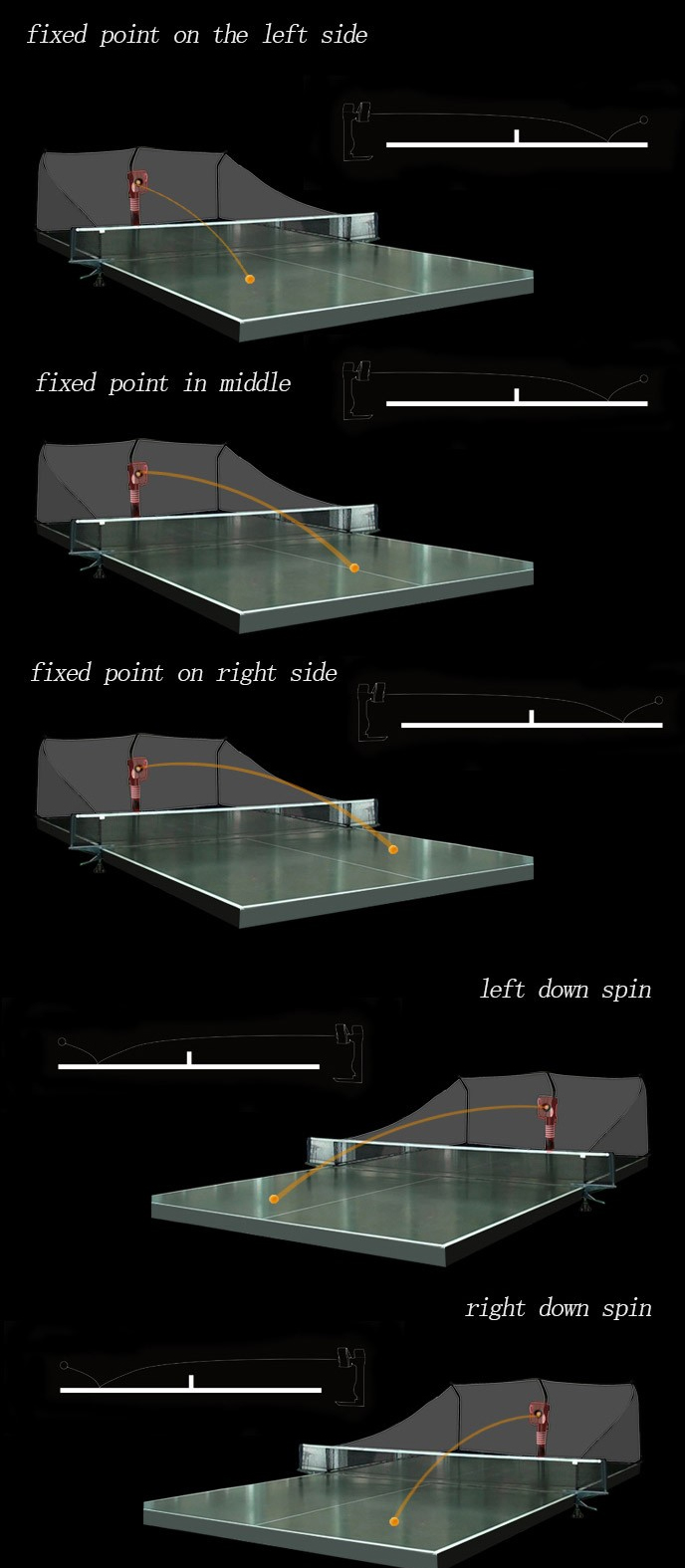 Masa Tenisi Makinesi Robot Eğitim PingPong Top Makinesi Satılık D899