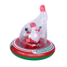 Light Up PVC Halaman Luar Ruang Topi Natal Tiup