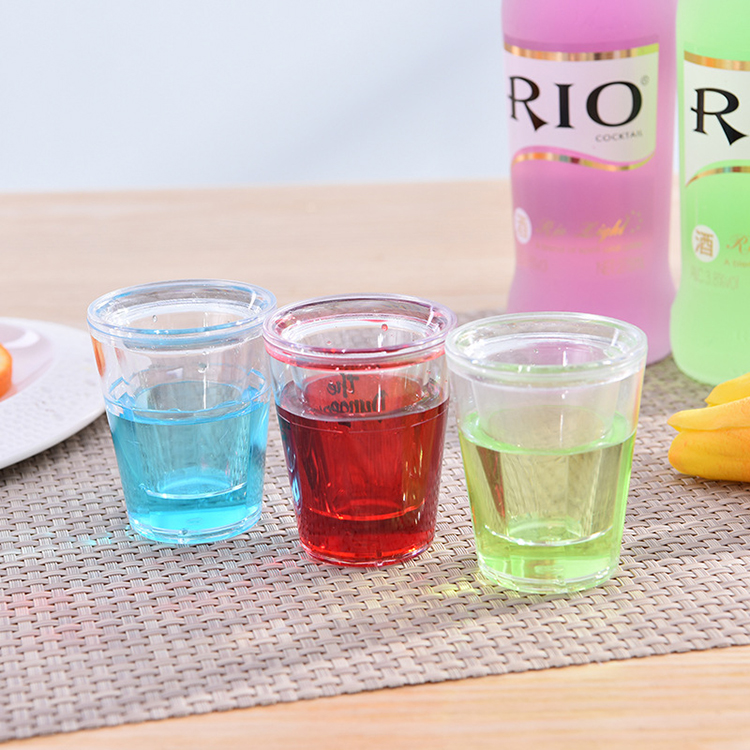 Colorful Gel Freezer Shot Glasses, BPA Free Plastic Freezer Gel Shot Glass Sturdy Wine Glasses For Holiday, Housewarming gift