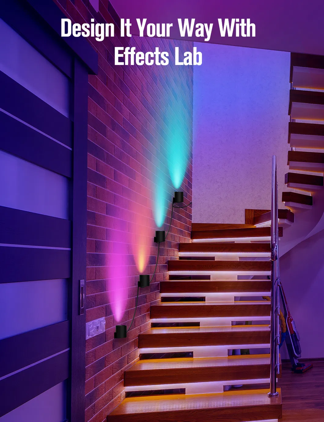 Modern Smart Control RGB Tuya Music Sync Corridor Round Single Head 5W Lights Bedroom Waterproof Sconce Indoor LED Wall Lamp