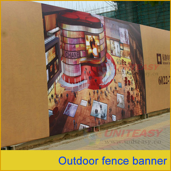 outdoor fence banner printing