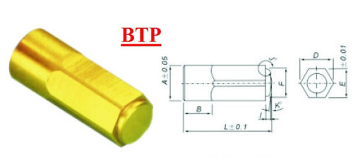 Client Design titane revêtement en carbure de tungstène forgeage à froid Rod (BTP-R226)