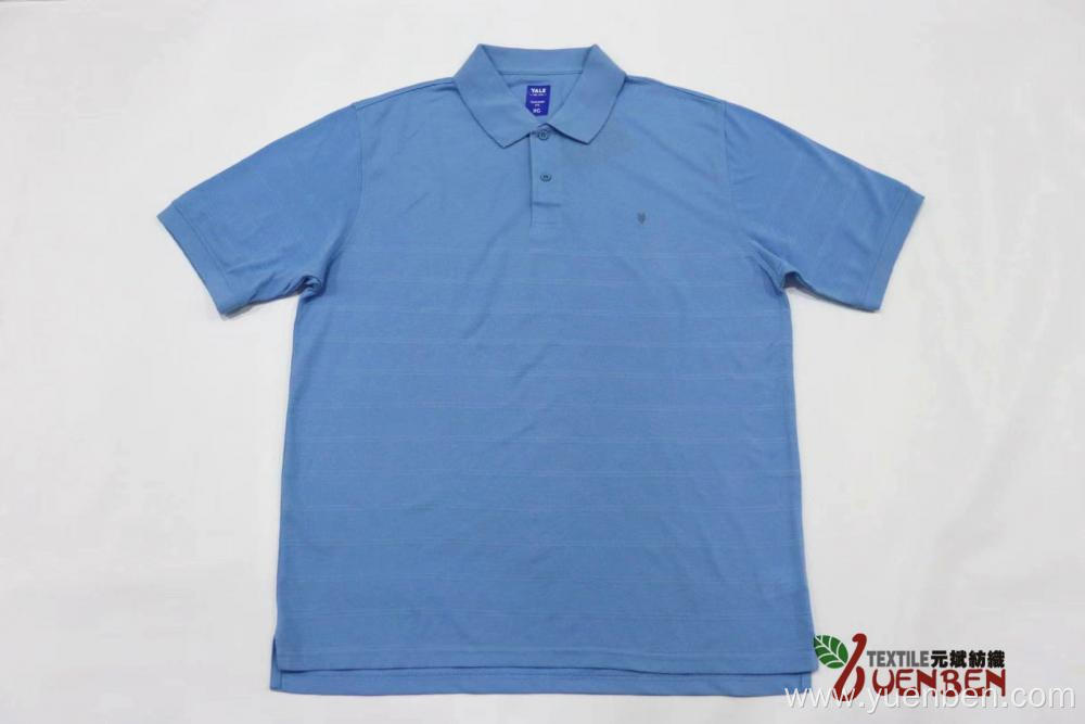 65%Poly 35%Cotton Jacquard Short Sleeve