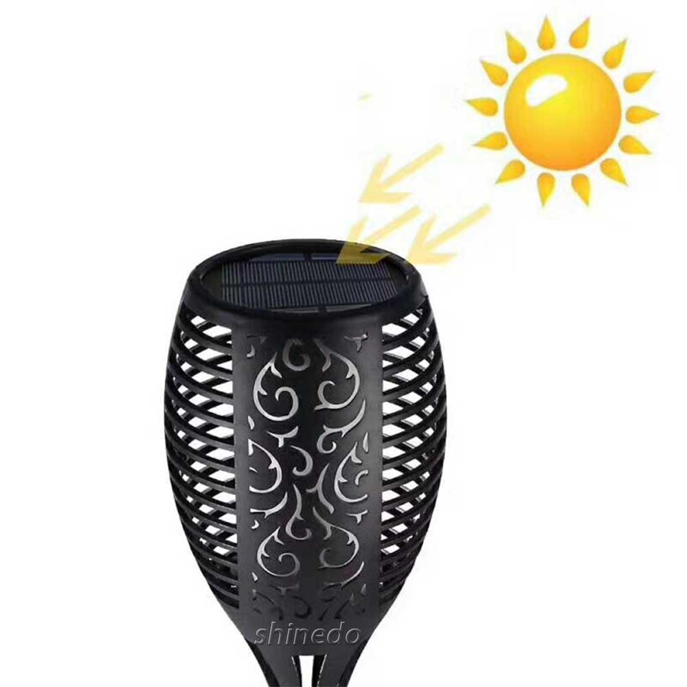 Solar Flickering Flame Garden Night light, Outdoor Dancing Flame Torch Lawn Lamp