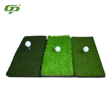 Tapis de frappe de golf 3-en-1 Tapis d&#39;entraînement pour swing de golf