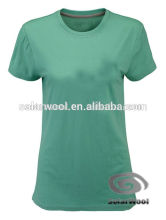 Wholesale Summer fashion Wool Blank Plum Women Bulk T- Shirt