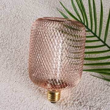 220V Dimmable Cage LED Bulb for Restaurant Decorative Lighting E27 Edison Bulb Lamp