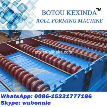 Corrugated iron sheet roll forming line