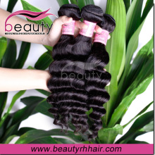 2015 Fashional 100% human hair black deep wave hair extensions