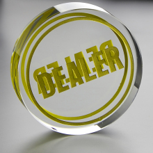 Professional Acrylic Dealer Button Large