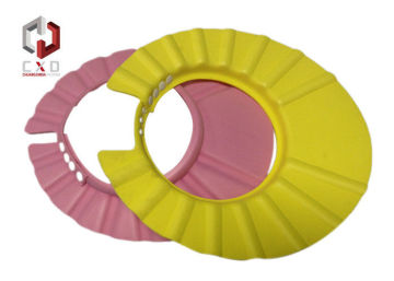 Pink Yellow Cap Shape Eva Foam Toy , 38 Shore Eva Foam Bath Hat