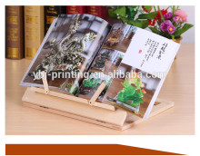 2016 customzied logo Eco Friendly Cook Book Holder Bamboo book holder/cooking book stand