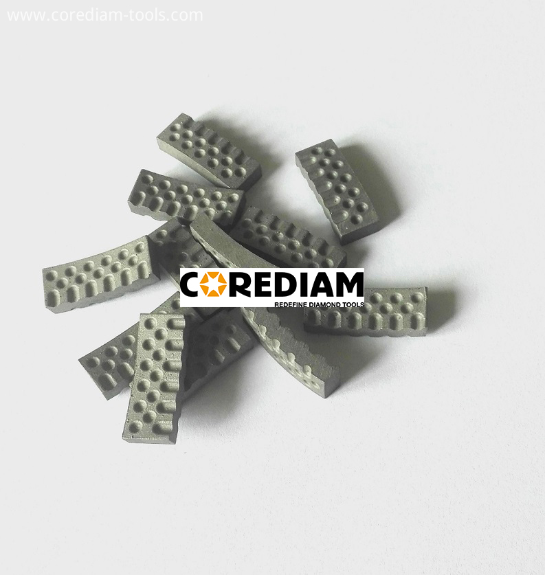 Corediam core drill segments-dimple type