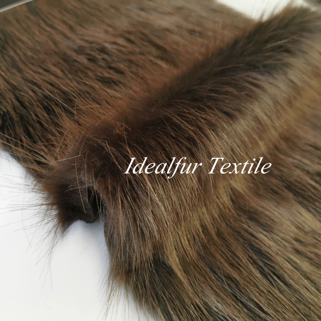 High Pile Raccoon Faux Fur Fabric for Blanket