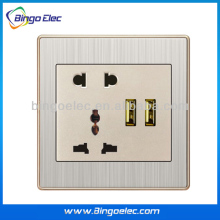 multiple wall socket with usb 2 port