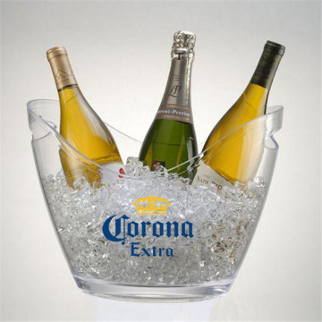 Led beer champagne ice bucket with lid