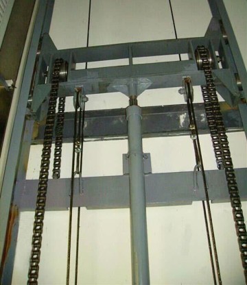 China chain freight elevator,lift table