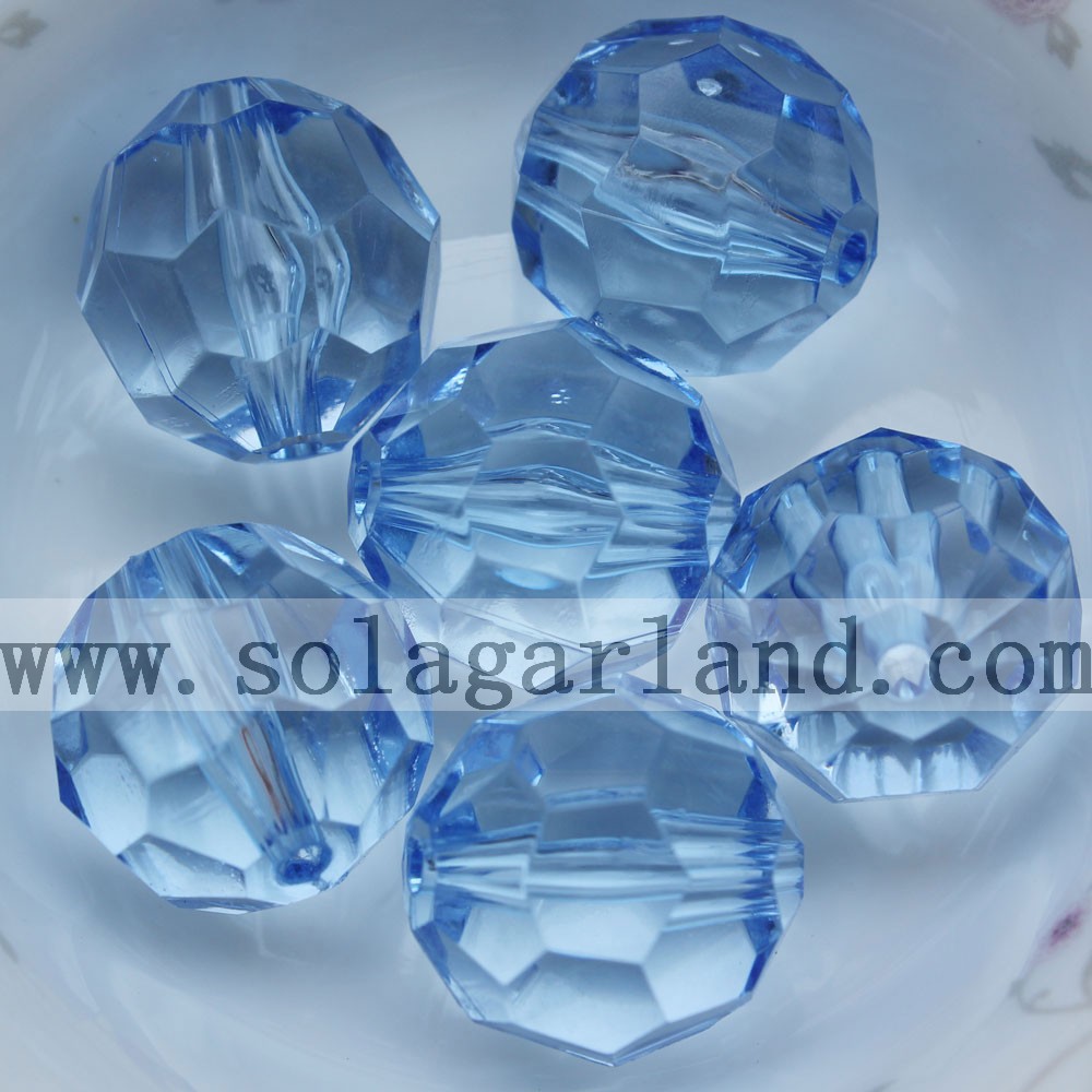 Acrylic Faceted Beads