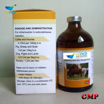 China made antibiotic Oxytetracycline hcl 5% Injection