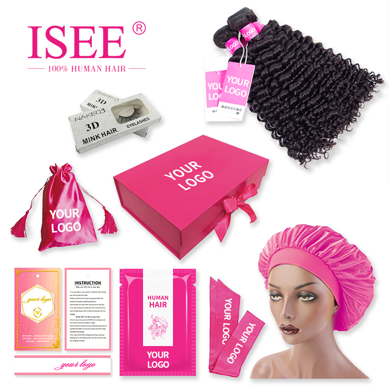 Wholesale Customized Private Label Hair Tags And Wraps For Bundles Wigs Packaging,Silky Satin Bags With Custom Logo