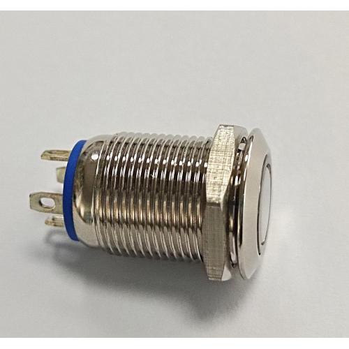 Interruttore a pulsante in metallo a LED da 12 mm