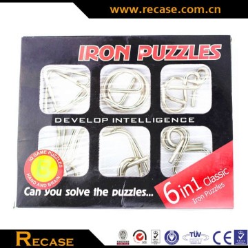 Flexible puzzle toy, 3d puzzle diy toy, metal ring