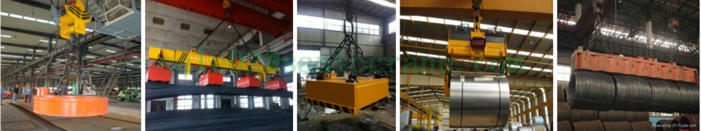 Custom Electromagnet Steel Billet Steel Metal Scrap Magnet Lifter Circular Electric Lifting Magnet 2 Ton
