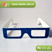 Promotional good quality paper Chromadepth light diffraction glasses