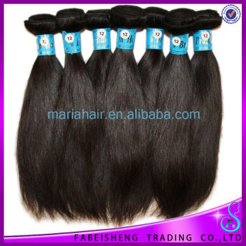Straight Brazilian hair weave with single drawn double layers coarse weave hair