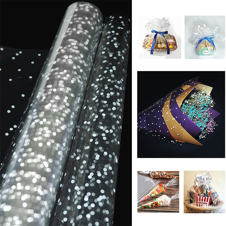 Flower Wrapping Paper Packaging Film Wrapping Paper Sheet Cellophane Flower Wrap